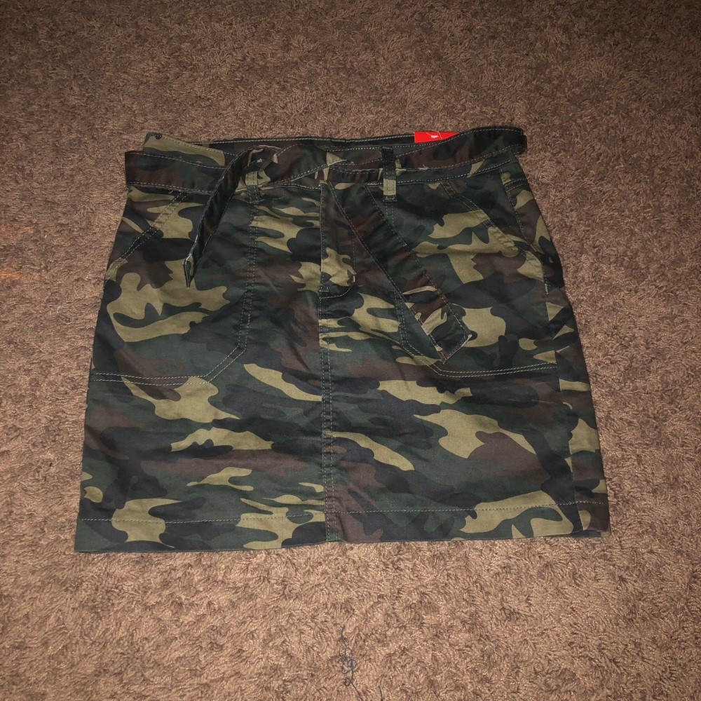 Army green camo skirt